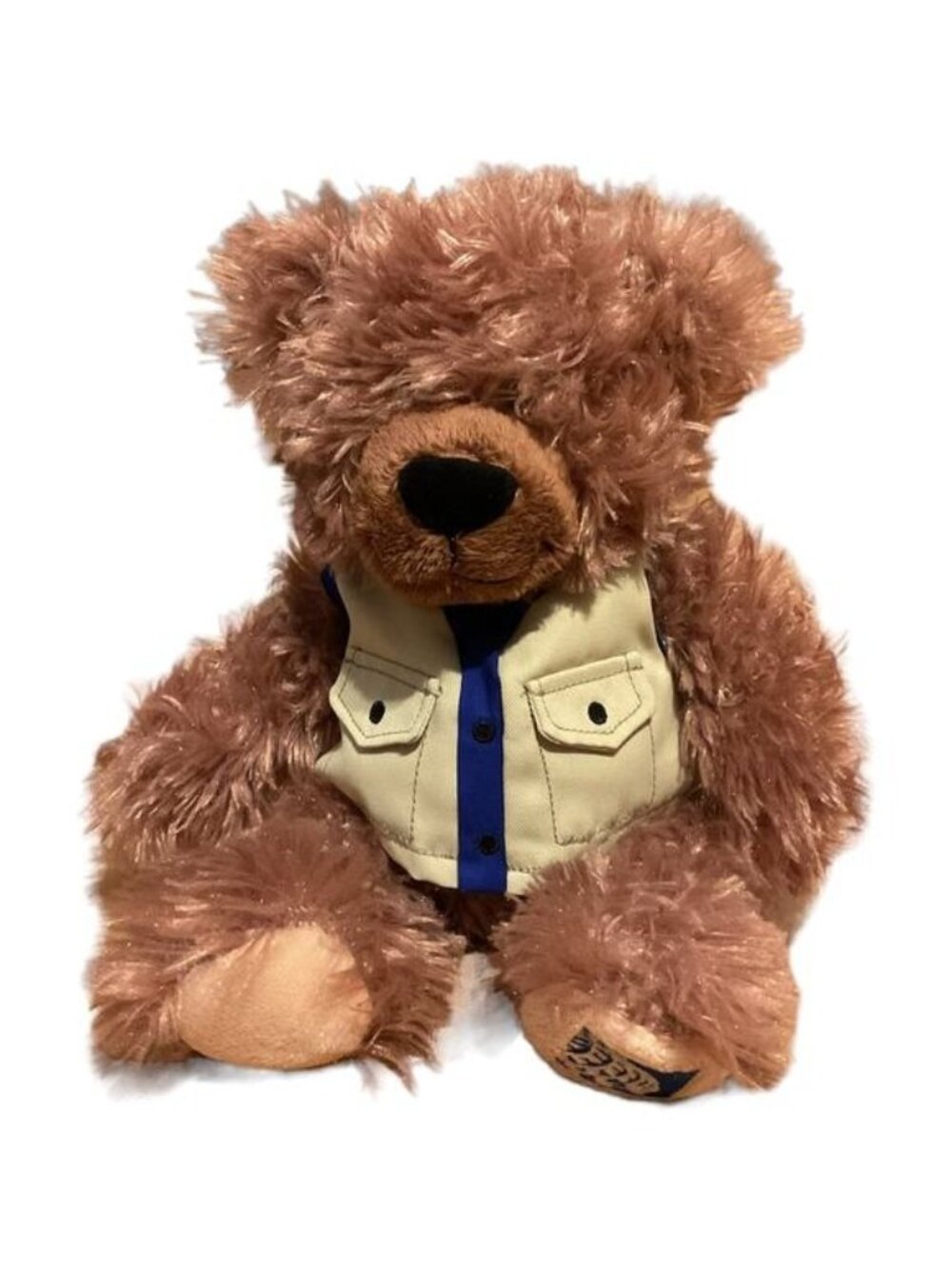 Build-A-Bear United Airlines Ben Flyin Plush Teddy Bear Aviation Mascot Vest 12"